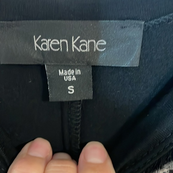 Karen Kane Black Embroidered Maxi Dress, Stretchy, Small - Picture 4 of 9